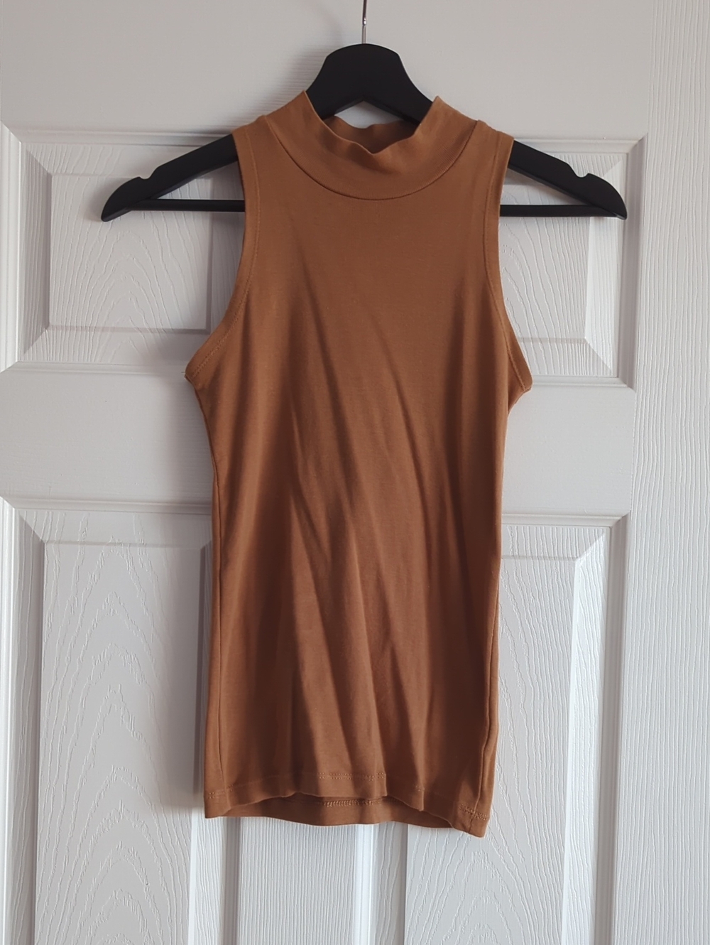 Sleeveless Mock Neck Tank Top